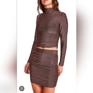 BB Dakota By Steve Madden Skyline Turtleneck & Skirt Set